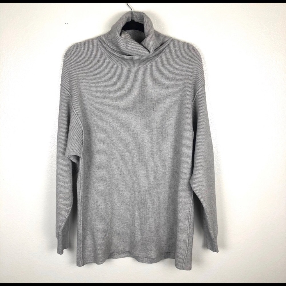 Free People Gray Turtleneck Sweater